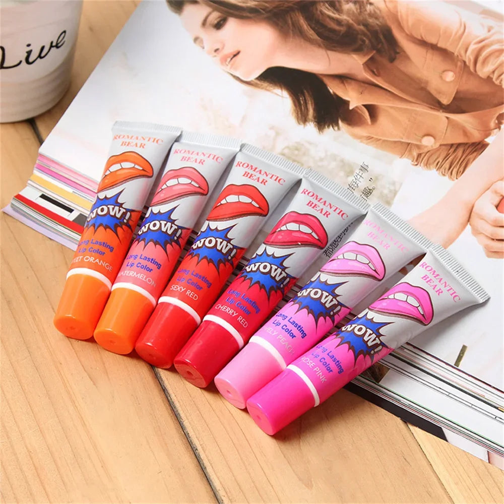 Magic Peel-Off Lipstick – Waterproof, 6-Color, Long-Lasting Lip Stain & Gloss