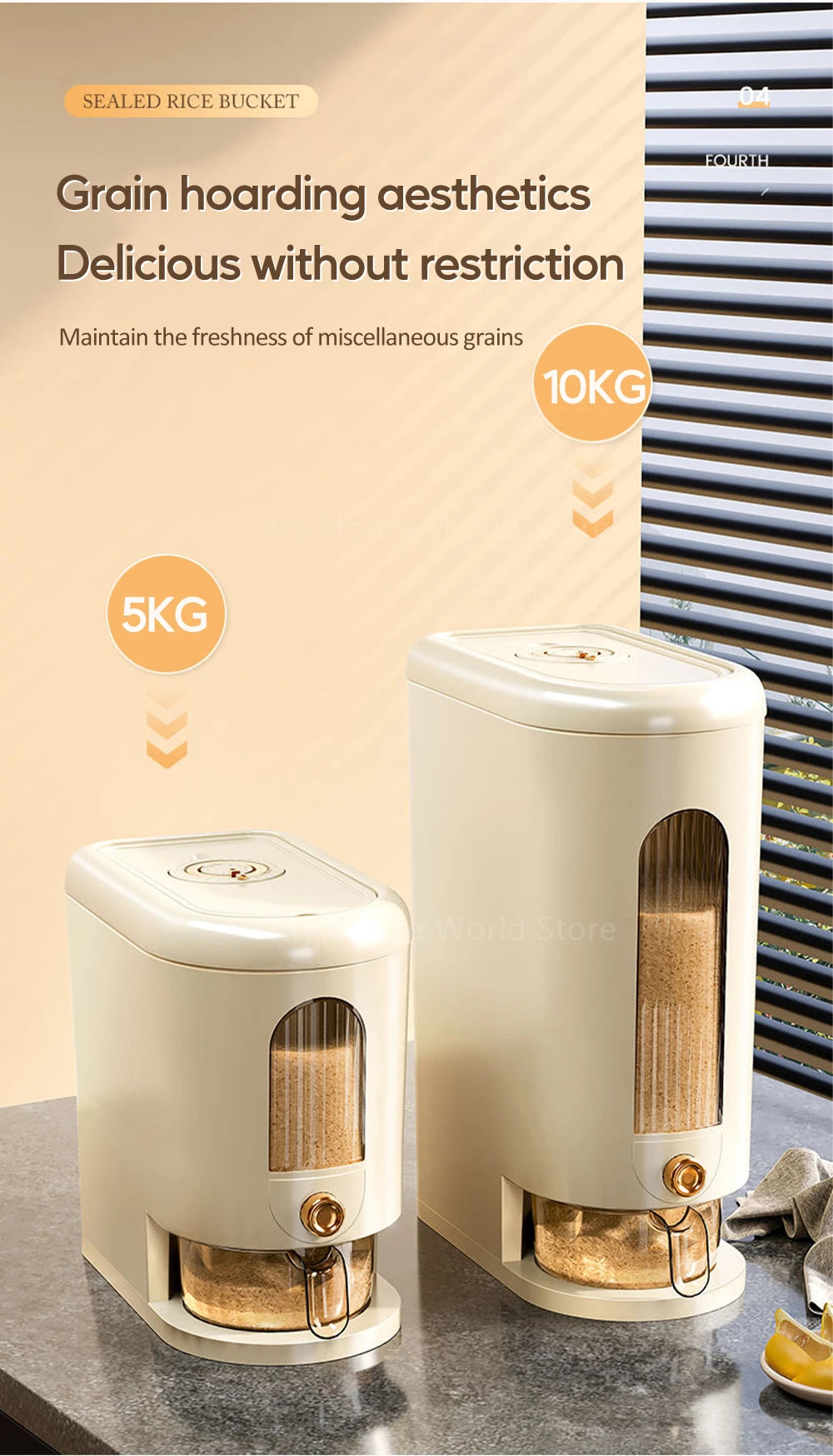 Rice Keeper: Freshness, Neatness, and Convenience in One!