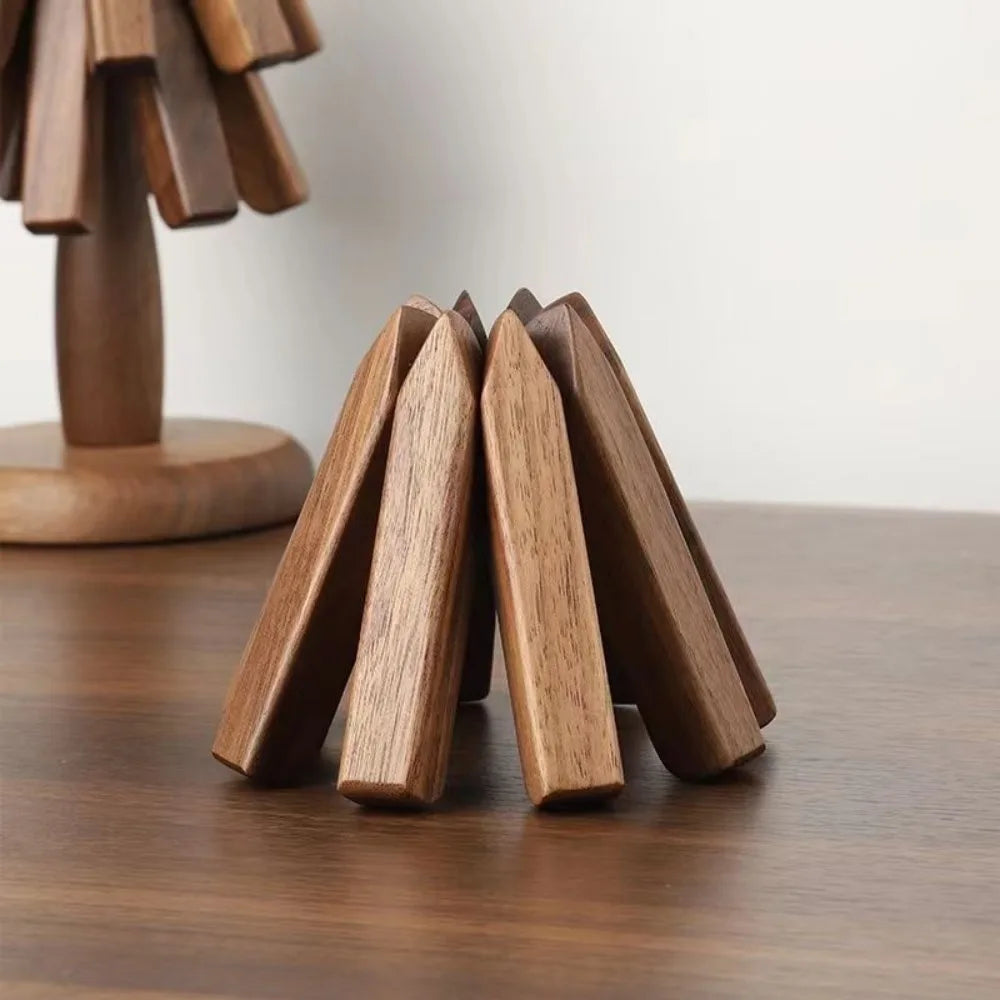 Black Walnut Solid Wood Insulation Mat Table Decoration