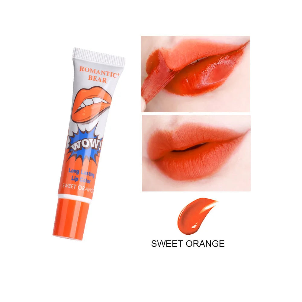 Magic Peel-Off Lipstick – Waterproof, 6-Color, Long-Lasting Lip Stain & Gloss