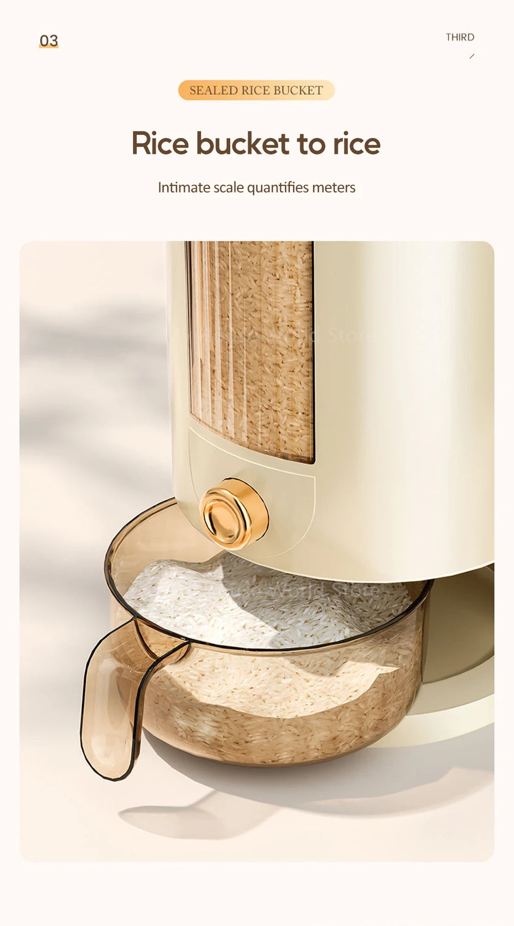 Rice Keeper: Freshness, Neatness, and Convenience in One!