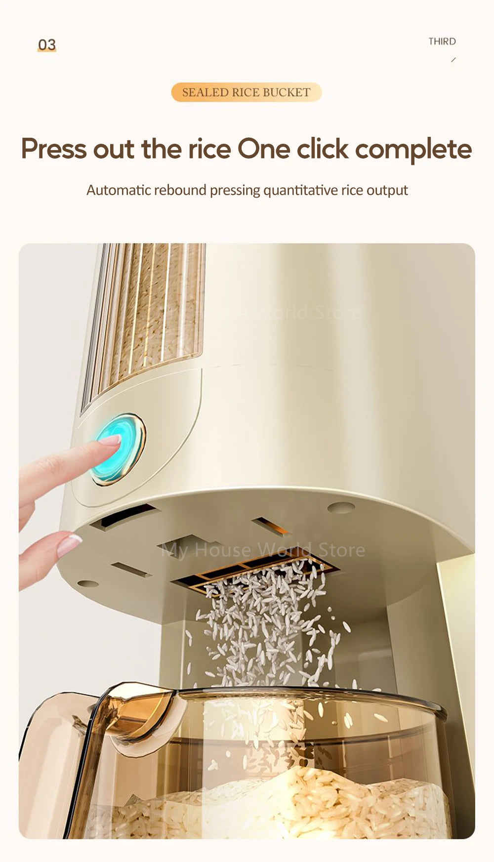 Rice Keeper: Freshness, Neatness, and Convenience in One!