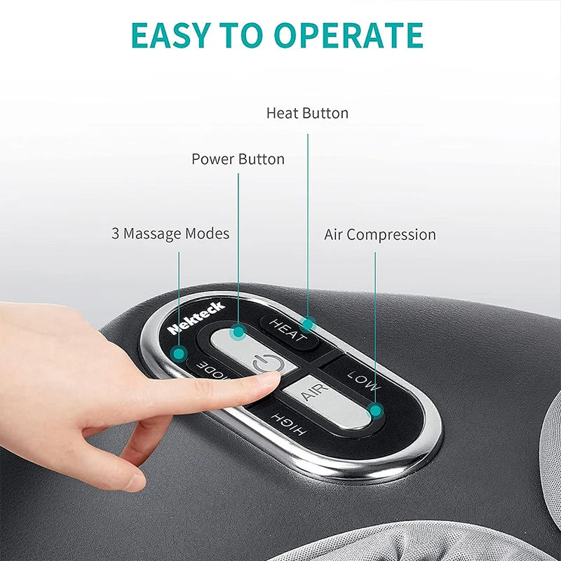 Spa-Quality Foot Therapy at Home – Heat, Shiatsu, and Air Compression Magic