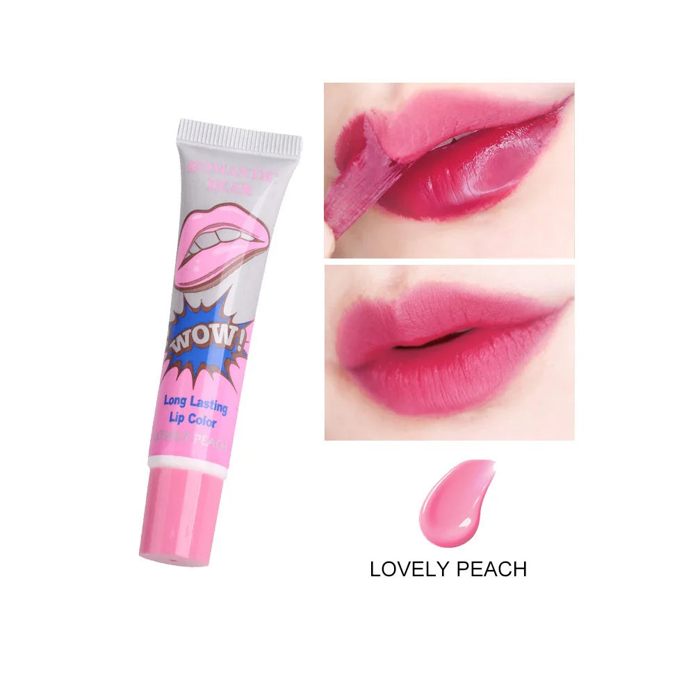 Magic Peel-Off Lipstick – Waterproof, 6-Color, Long-Lasting Lip Stain & Gloss