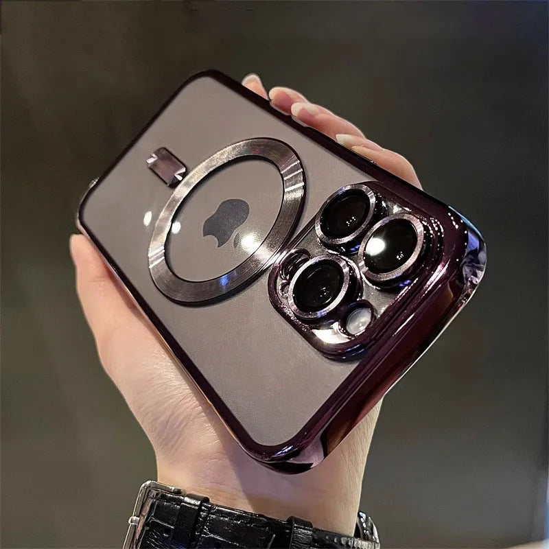 Luxury MagSafe Clear Case for iPhone – Wireless Charging & Premium Protection
