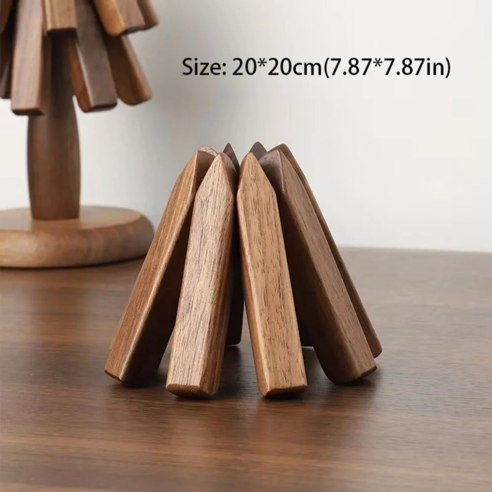 Black Walnut Solid Wood Insulation Mat Table Decoration