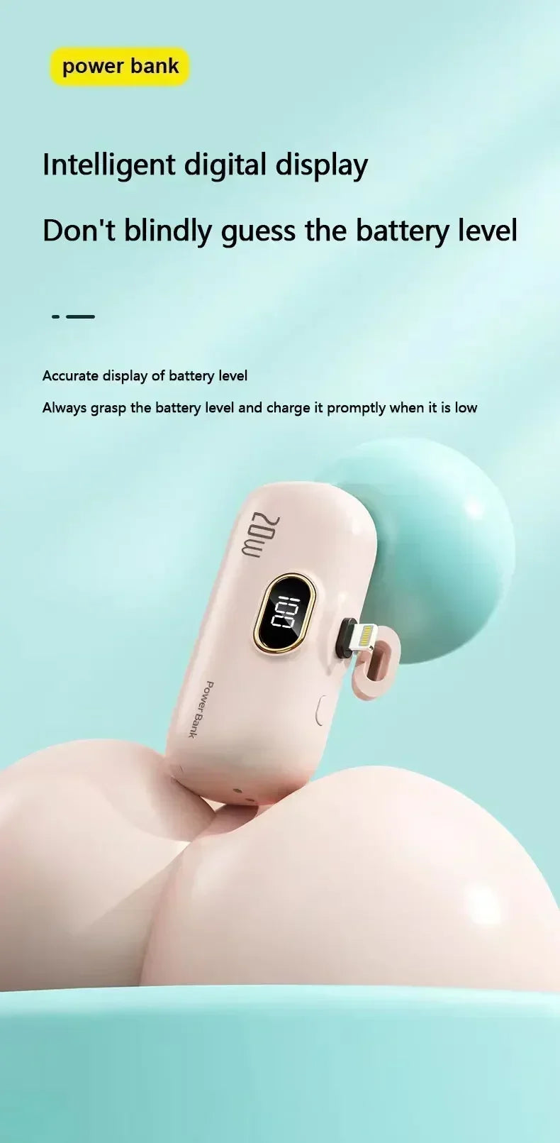 iPhone Fast Charging Mobile Power Supply Emergency External Battery For Type-c