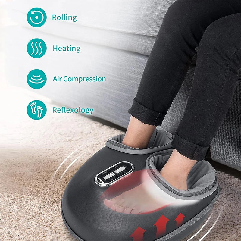 Spa-Quality Foot Therapy at Home – Heat, Shiatsu, and Air Compression Magic