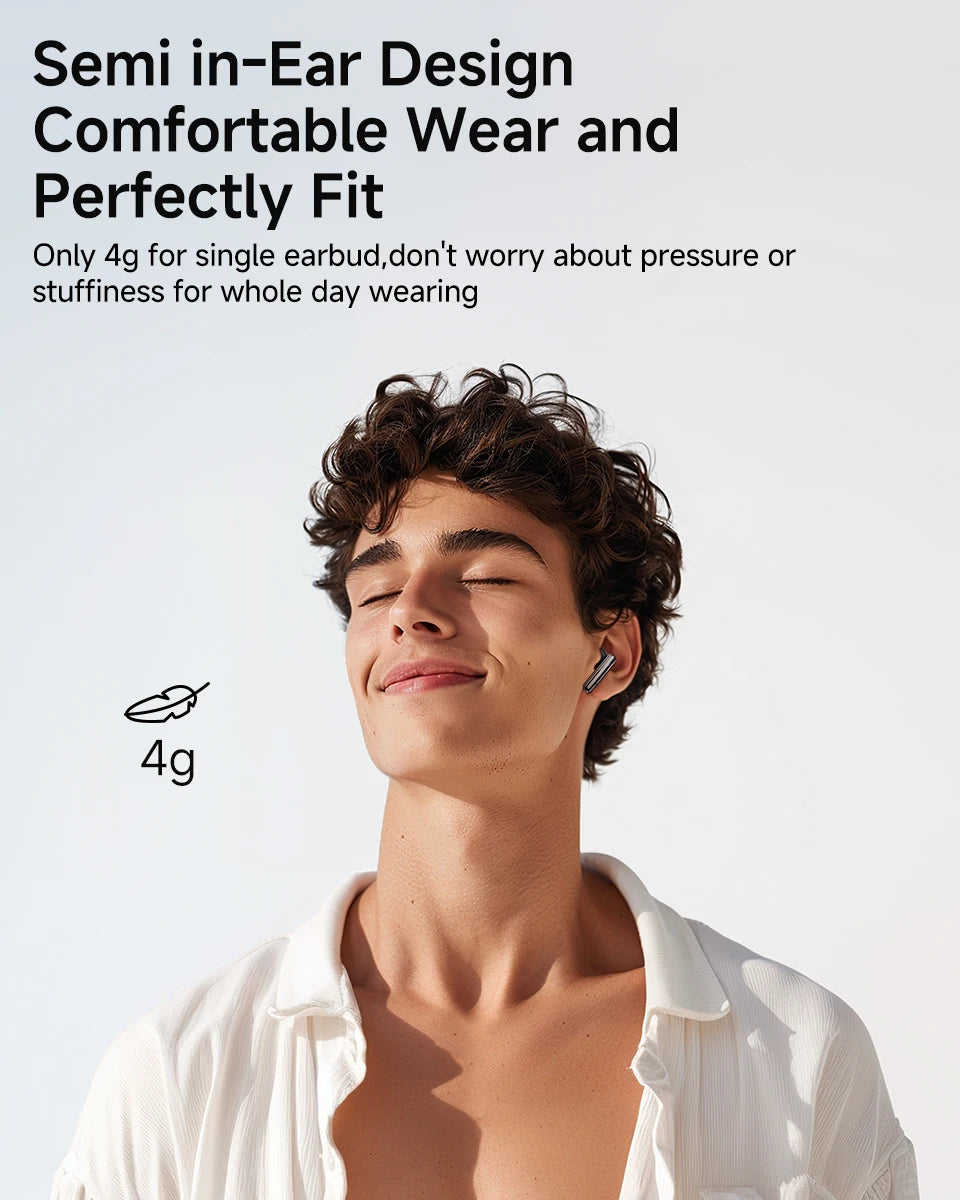 QCY AilyBuds Wireless Earphones – Bluetooth 5.3, ENC, Low Latency