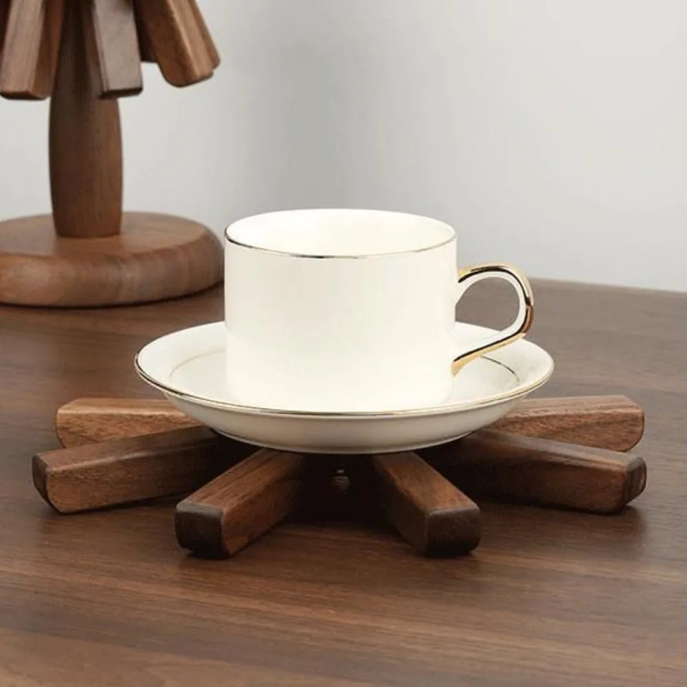 Black Walnut Solid Wood Insulation Mat Table Decoration