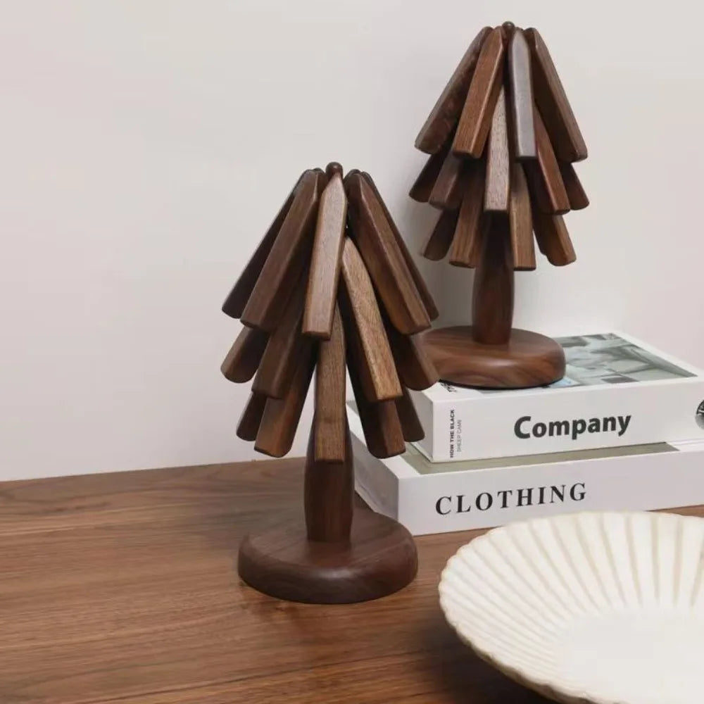 Black Walnut Solid Wood Insulation Mat Table Decoration