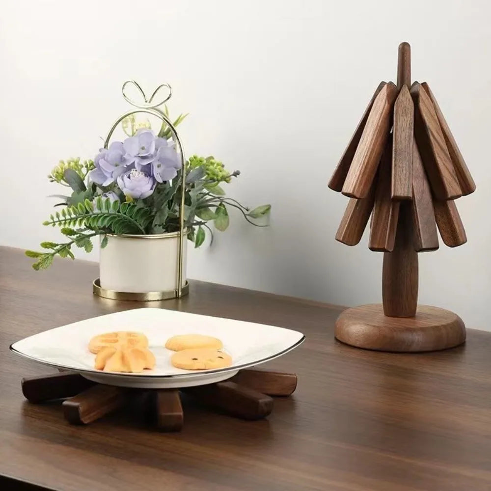 Black Walnut Solid Wood Insulation Mat Table Decoration