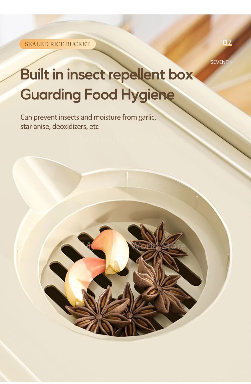 Rice Keeper: Freshness, Neatness, and Convenience in One!